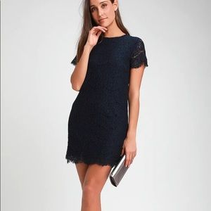 S // Lulu’s Navy Shift Dress